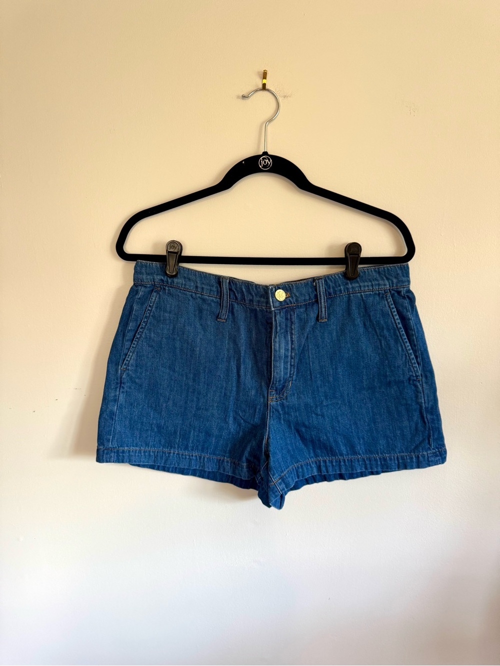 J. Crew Classic Blue Denim Women’s Chino Shorts, 30